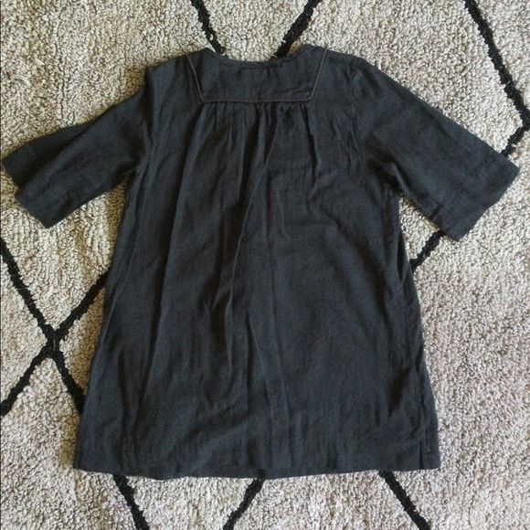 Bonpoint Charcoal Hand Smocked Dress - Picture 4 of 7